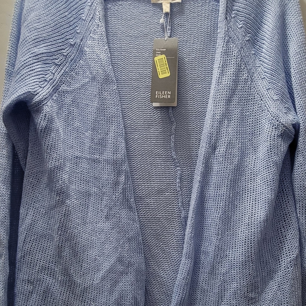 Eileen Fisher Women's Light Blue Cardigan